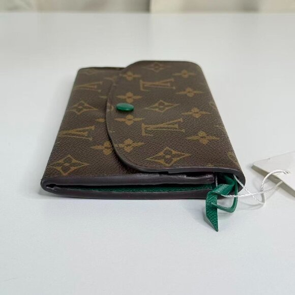 Louis Vuitton Monogram Canvas Wallet with Green Accent - Picture 3 of 7